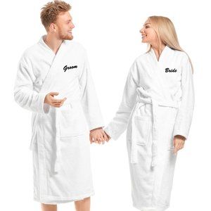 Bride & Groom Cotton Bathrobe Set for Couple